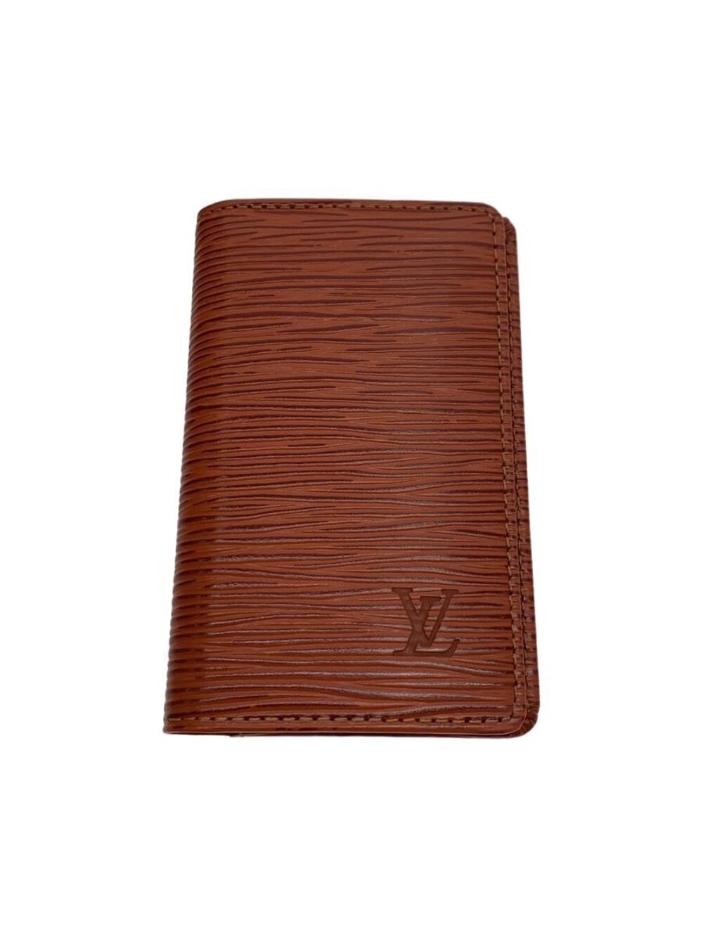 LOUIS VUITTON Pochette Carte Visite Epi Leather Brown